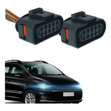 02- Plug Chicote Conector Farol Foco Duplo Vw - Gol Fox