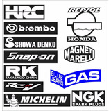 02 Cartelas Adesivos Patrocinadores Honda Repsol