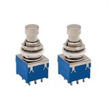 02 Chaves Footswitch 3pdt 9 Terminais On-on Pedal Efeito