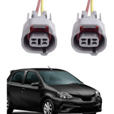 02 Chicote Conector Soquete Plug Farol Milha Toyota Fielder