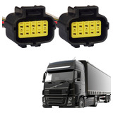 02 Chicote Plug Conector Farol Scania S5 10v 1502243