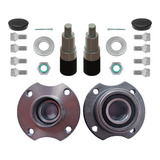 02 Cubo Completo Ponta Ponteira Vw 4x100 Carretinha Reboque
