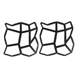 02 Formas Molde Piso Calçada Jardim Pedra Diagonal 35x40x4cm