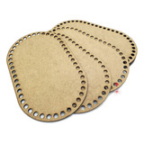 02 Fundo Base Crochê Berço Boneca Moisés Mdf Cru 25x45cm