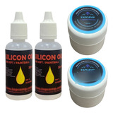 02 Graxa Marcador Paintball 20g + 02 Óleo 100% Silicone 30ml