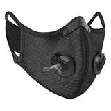 02 Máscaras Esportiva Bike/moto C Válvula + 2 Filtros Extras