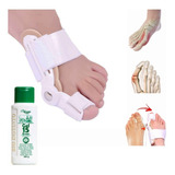 02 Órtese Corrigir Joanete Protetor Alívio Dores + Creme Cor Branco Tamanho Ajustável