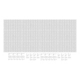 02 Painel Ferramentas Plástico Perfurado Organizador Branco