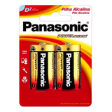 02 Pilhas Alcalinas Panasonic D (grande)