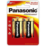 02 Pilhas Alcalinas Panasonic D (grande)
