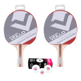 02 Raquetes Ping Pong + 03