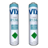 02 Refil De Gás R134a 750g Vix P/ Geladeira / Ar Automotivo 