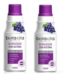 02 Removedor De Esmalte Zero Beira Alta 450ml Cada