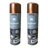 02 Tinta Spray Metálica Cobre Artesanato Decoração Metal