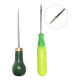 02 Agulhão Manual Sovela Gancho Furador Costura Couro
