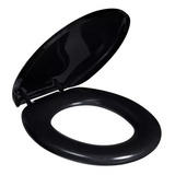 02 Assento Almofadado Preto Bem Macio Tampa Bacia Privada