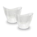 02 Baldes De Gelo Acrílico Cristal 7-5 Litros Champanheira-Cristal-