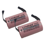 02 Baterias Lítio Liitokala 18350 900