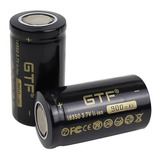 02 Baterias Recarregável Lítio Gtf 18350