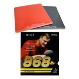 02 Borrachas Kokutaku 868 Vermelho preto Tênis De Mesa