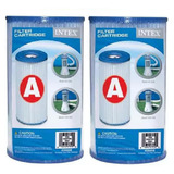 02 Cartuchos Refil Tipo A Filtro Piscina Intex Bomba 29002