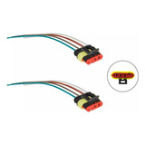 02 Chicote Conector Lanterna Randon Guerra Librelato 5 Vias