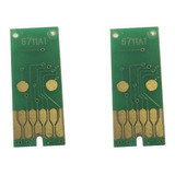 02 Chips Compatível Lixeira Caixa Epson