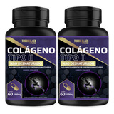 02 Colágeno Tipo 2 Não Desnaturado Total 120 Comprimidos 1000 Mg Turbo Black Vitamin Mastigável Sabor Iogurte Sem Gluten Sem Açúcar