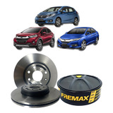 02 Disco Freio Ventilado Honda City Fit Wrv 2015 À 2022