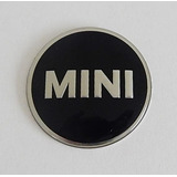 02 Emblema Adesivo Resinado Mini Cooper 5 1cm 51mm Preto