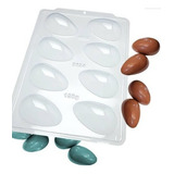 02 Formas Simples Para Chocolate Ovo Liso 150g Bwb Cd 3624 Cor Branco