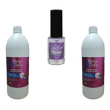 02 Hidracalo 1 Litro Loção Base Top Coat Brinde Promoção