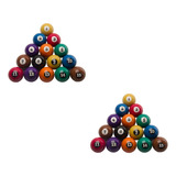 02 Jogos De Bolas Numeradas 50mm Bilhar Sinuca Snooker