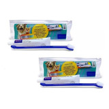 02 Kit Saúde Oral Virbac Pasta Cet escova E Necessaire Cães