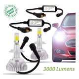 02 Kit Xenon Lampada Super Led H7 6000k Branca H1 E H7