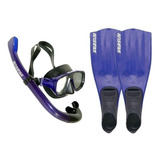 02 Kits De Mergulho Seasub Mascara E Snorkel E Nadadeira