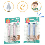 02 Lavador Nasal Seringa Limpeza Bico Silicone Extra Macio