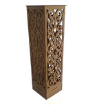 02 Luminárias Decoração Arabesco 80 Cm Em Mdf Provençal