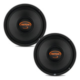 02 Médio Woofer Triton 8 Polegadas 450w Rms Tr 450 Mid Range Cor Preto
