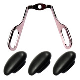 02 Pares Plaqueta Peça Ponte Óculos Encaixe Preta Silicone