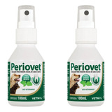 02 Periovet Spray 100 Ml Vetnil Tratamento Tartaro Bucal