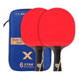 02 Raquetes Classica Classineta Huieson 6 Estrelas Case