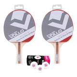 02 Raquetes Tenis De Mesa 03 Bolas Butterfly 3 Estrelas