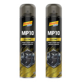 02 Silicone Lubrifica Impede Chiados 300ml Auto Moto Bike