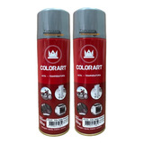 02 Tinta Spray Alta Temperatura Aluminio Motor Escape 600 c