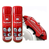 02 Tinta Spray Alta Temperatura Vermelho Motor Pinça 600 c