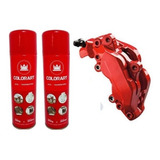 02 Tinta Spray Vermelho Alta Temperatura 600 c Motor Pinça