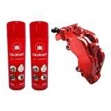 02 Tinta Vermelho Spray Alta Temperatura Motor Pinça 600 c
