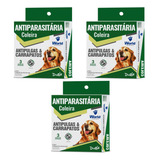03 Coleiras Cães Antipulgas E Carrapatos Dugs 56cm World