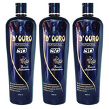 03 Escovas Progressivas D Ouro Instantânea 3d 3x1000ml